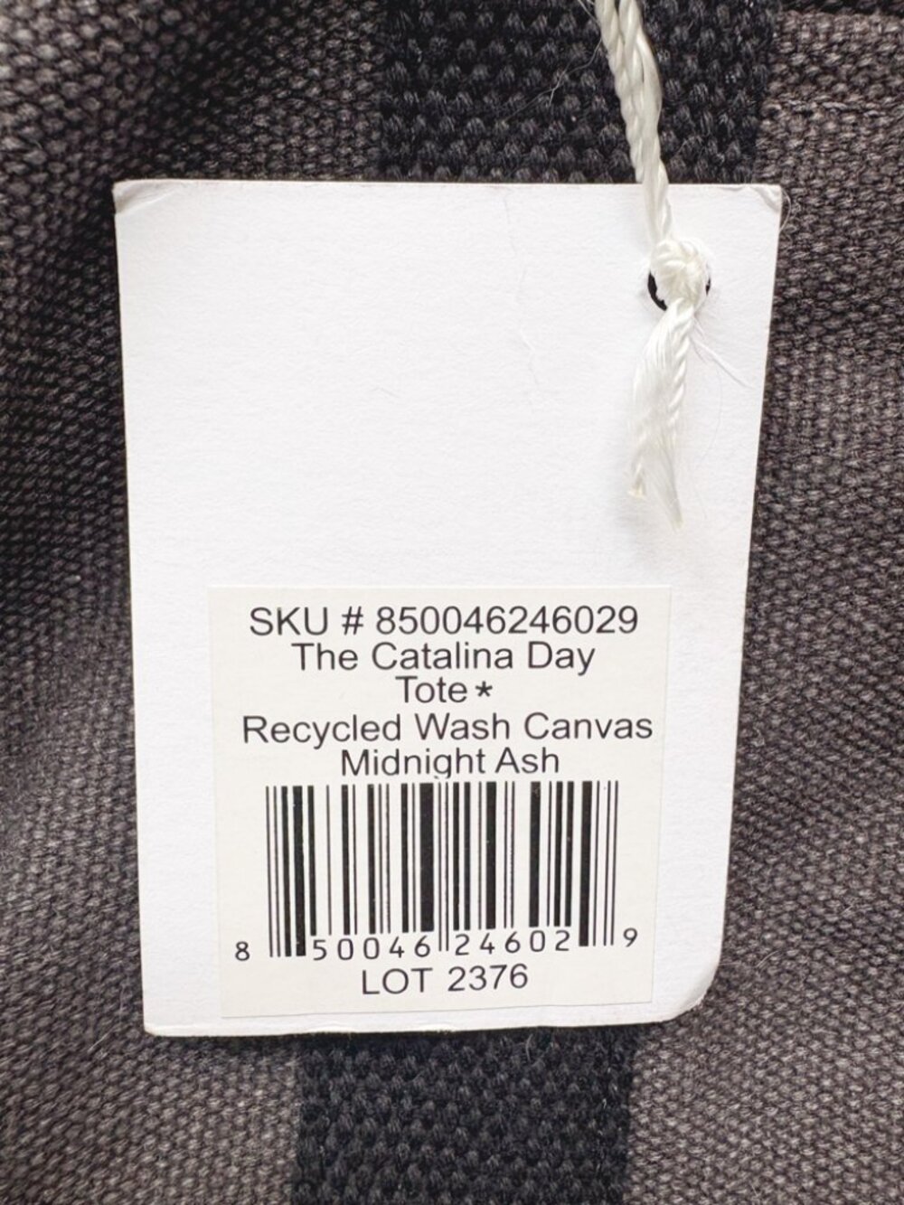 Lo & Sons Catalina Day Tote Midnight Ash Recycled Wash Canvas - Picture 3 of 5